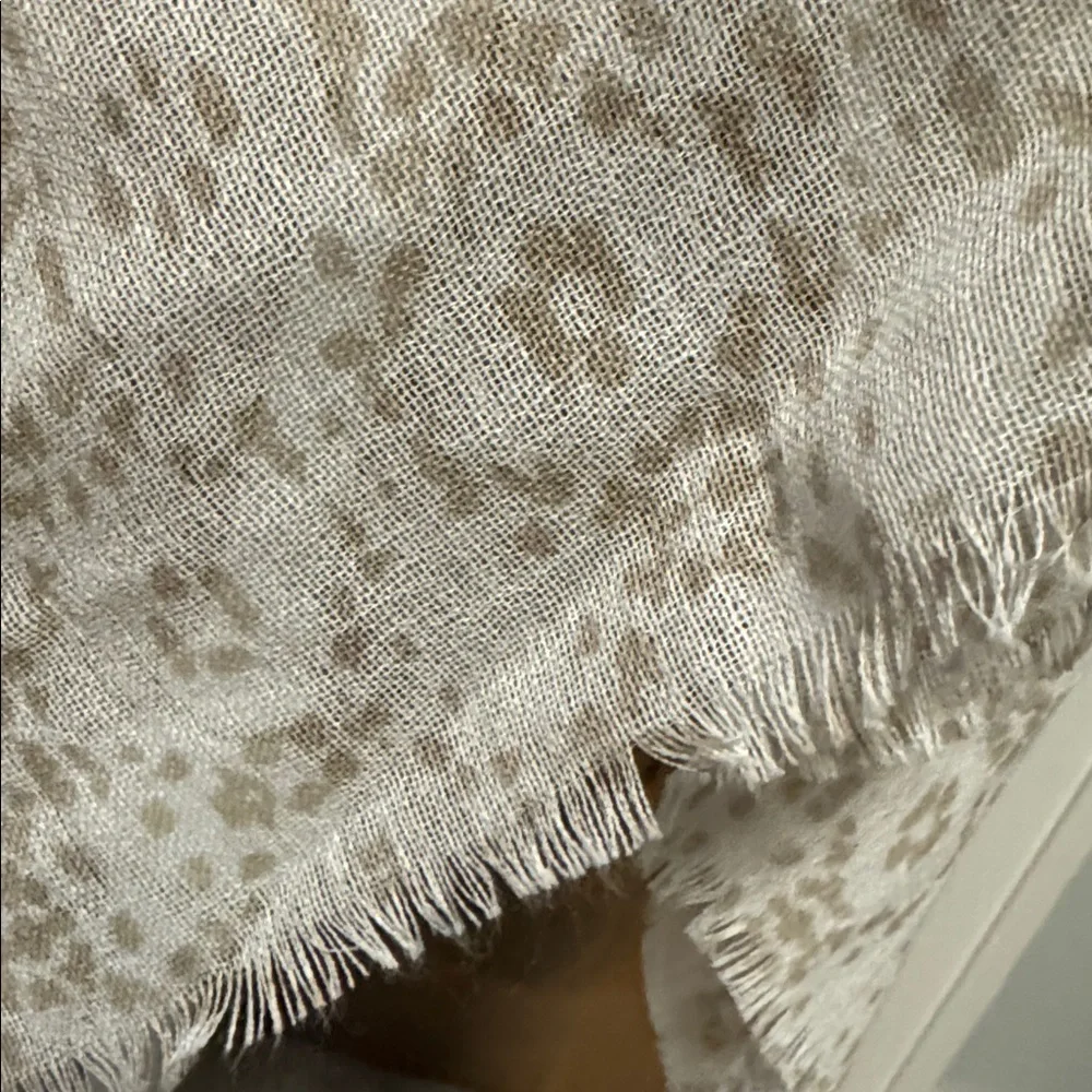 Pistil Viscose/Wool infinity scarf Womens OS sheer Beige/White floral Bohemian